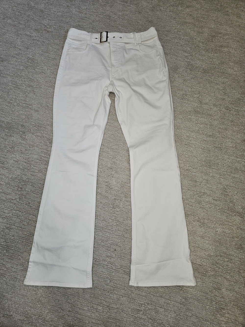 WHBM White High-Waist Jeans